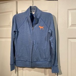 Pink full zip sweatshirt